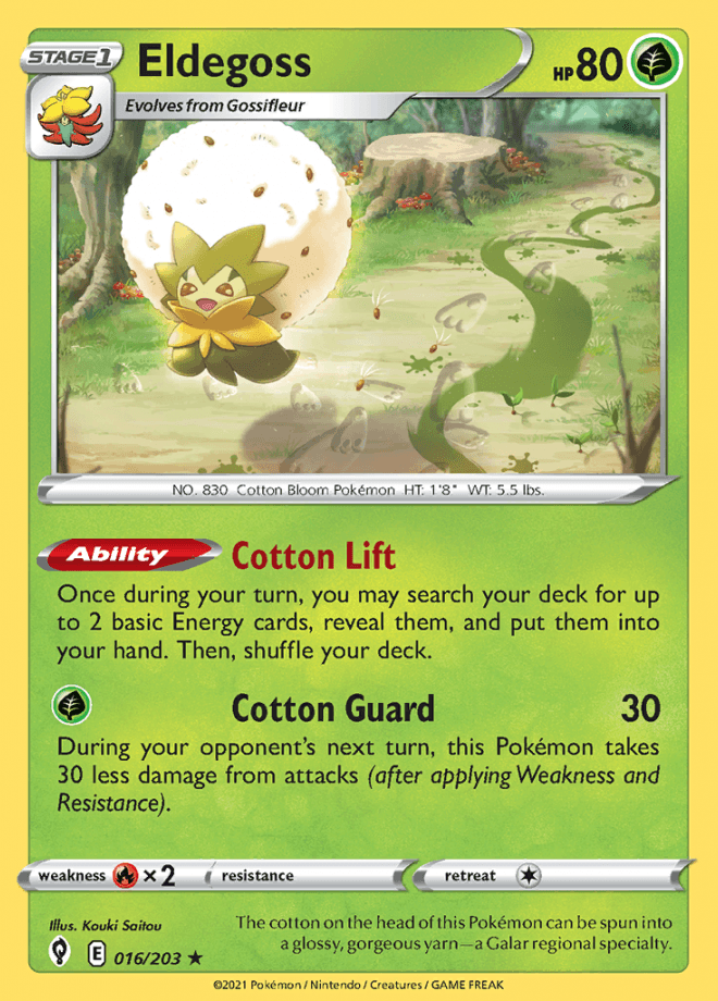 016/203 Eldegoss - Evolving Skies - Volution Cards and Collectables