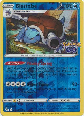 017/078 Blastoise RH - Pokemon GO - Volution Cards and Collectables