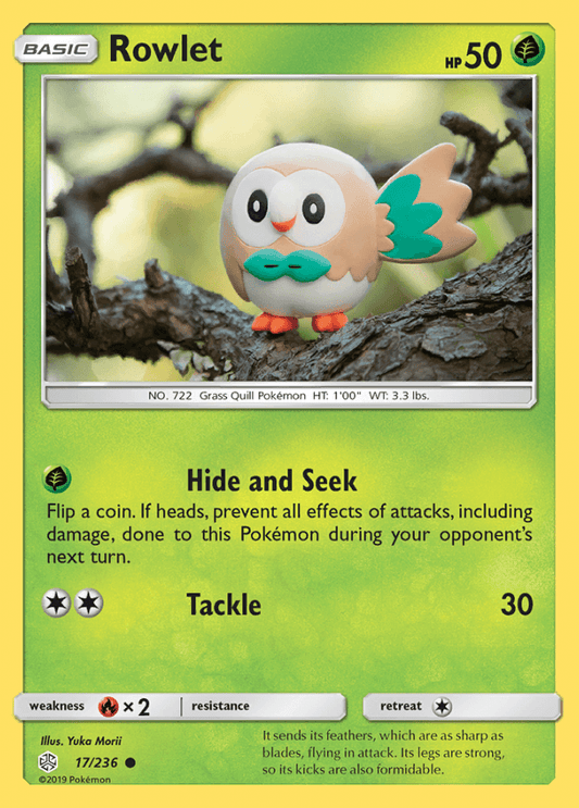 017/236 Rowlet - Cosmic Eclipse - Volution Cards and Collectables