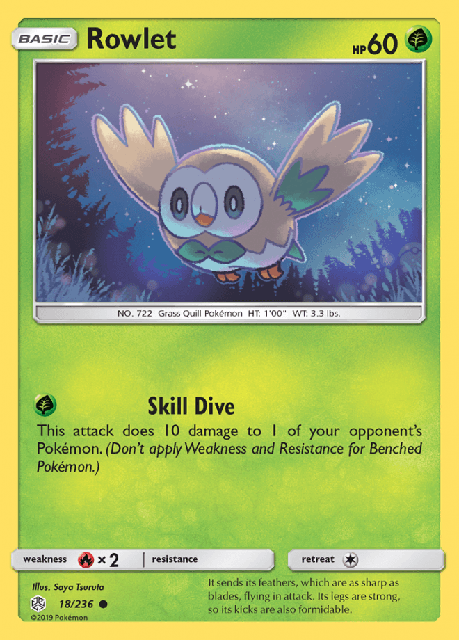 018/236 Rowlet - Cosmic Eclipse - Volution Cards and Collectables