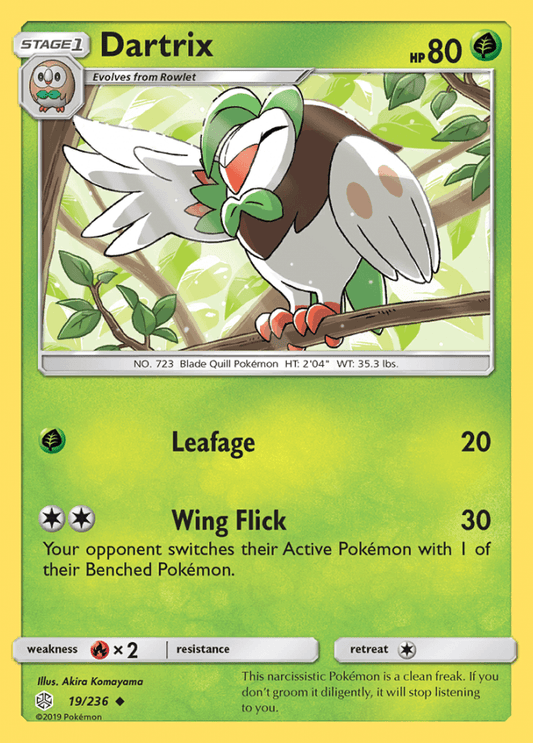 019/236 Dartrix - Cosmic Eclipse - Volution Cards and Collectables