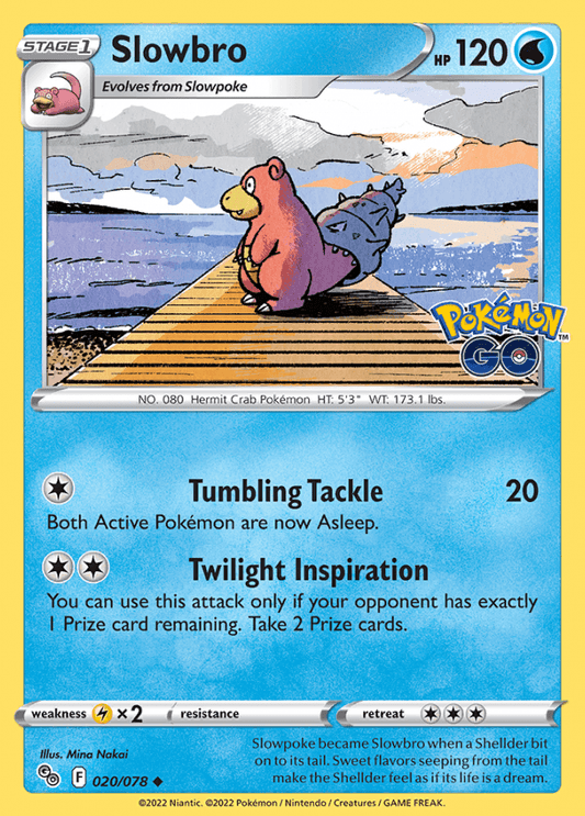 020/078 Slowbro - Pokemon GO - Volution Cards and Collectables