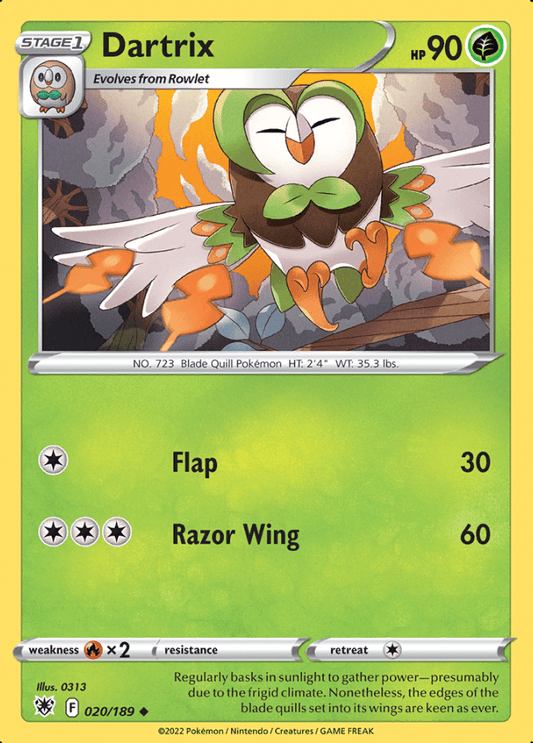 020/189 Dartrix - Astral Radiance - Volution Cards and Collectables