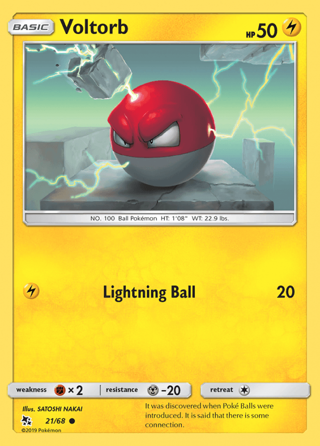 021/68 Voltorb - Hidden Fates - Volution Cards and Collectables