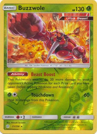 021/236 Buzzwole RH - Cosmic Eclipse - Volution Cards and Collectables