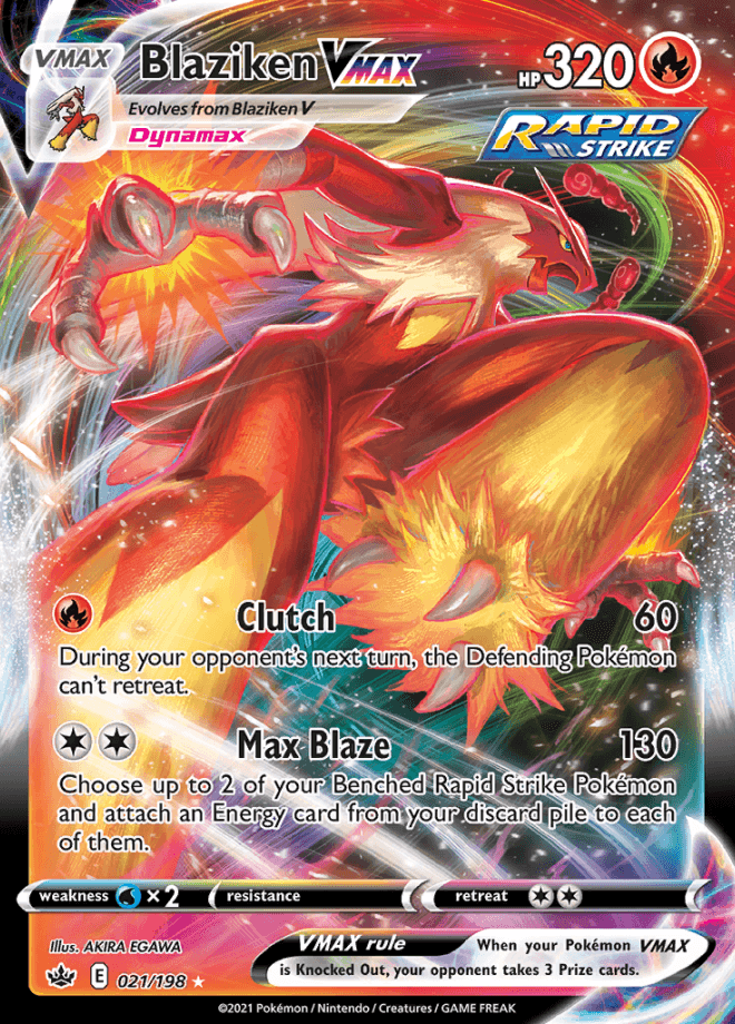 021/198 Blaziken VMAX - Chilling Reign - Volution Cards and Collectables