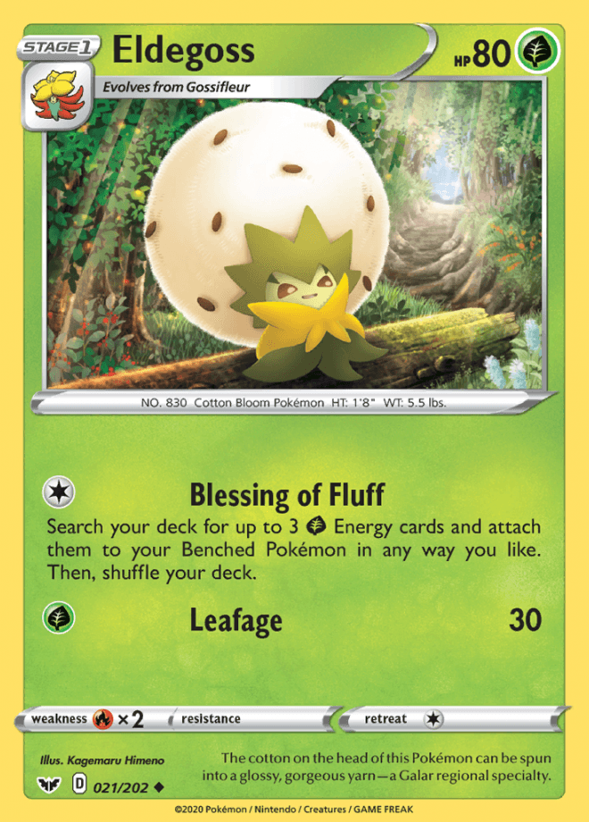 021/202 Eldegoss - SWSH Base - Volution Cards and Collectables