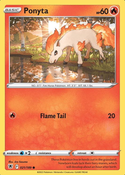 021/189 Ponyta - Astral Radiance - Volution Cards and Collectables