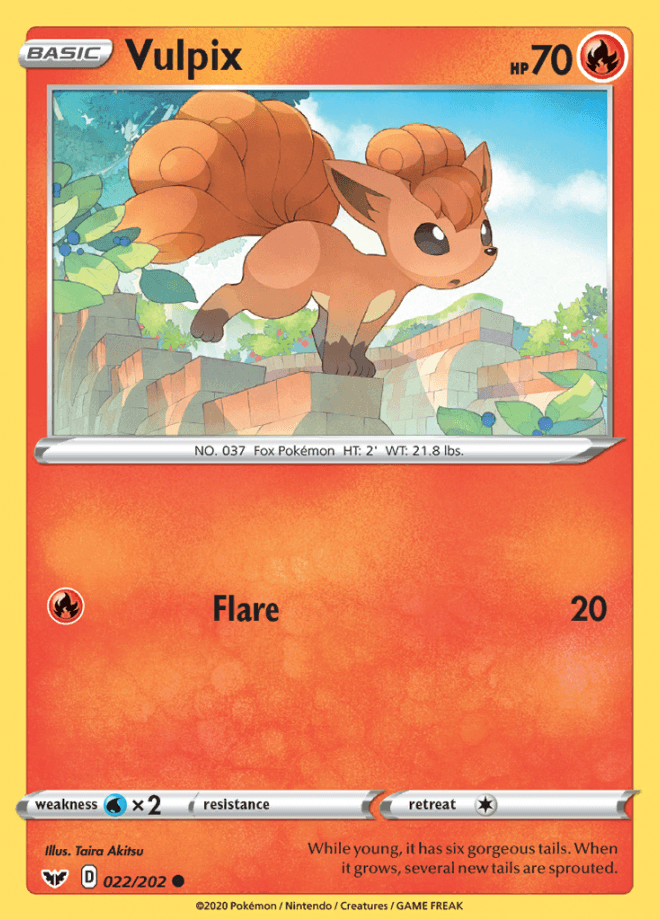 022/202 Vulpix - SWSH Base - Volution Cards and Collectables