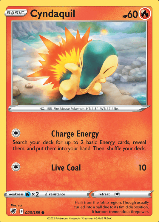 023/189 Cyndaquil - Astral Radiance - Volution Cards and Collectables