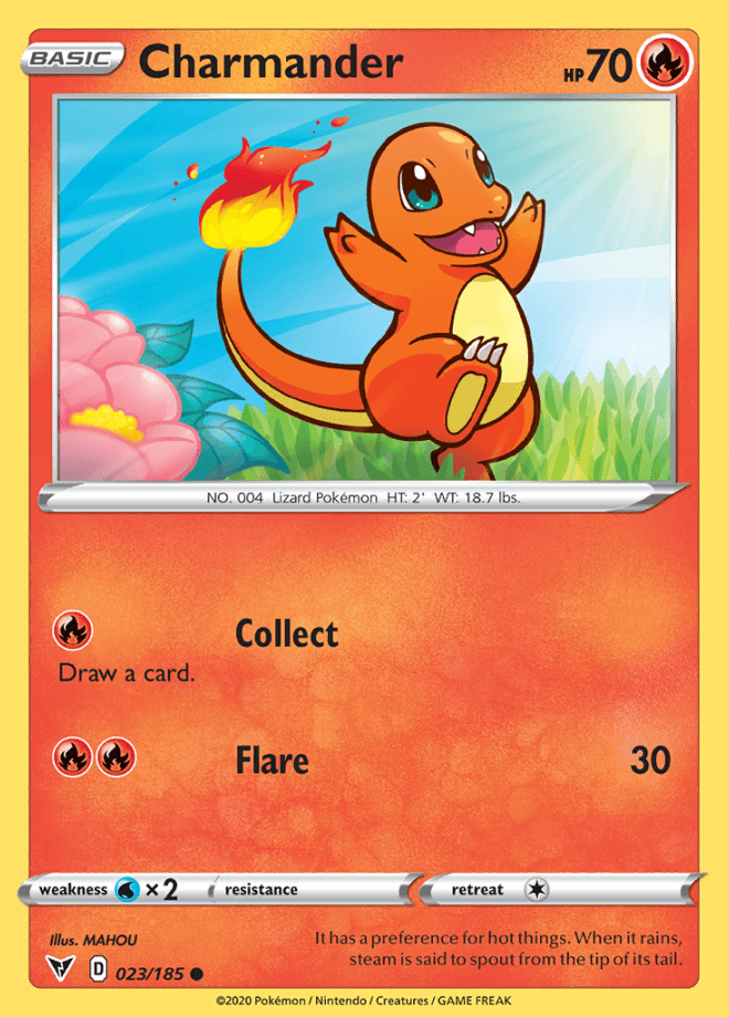 023/185 Charmander - Vivid Voltage - Volution Cards and Collectables