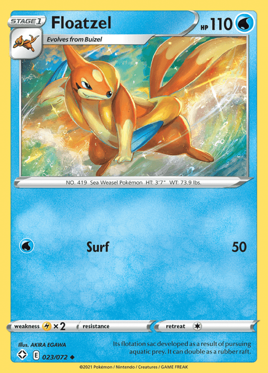 023/072 Floatzel - Shining Fates - Volution Cards and Collectables