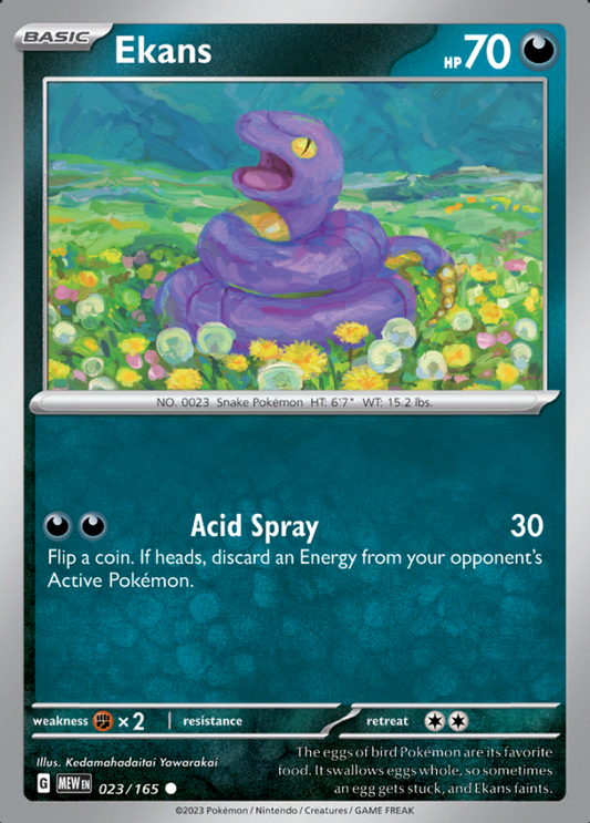 023/165 - Ekans - Pokemon 151