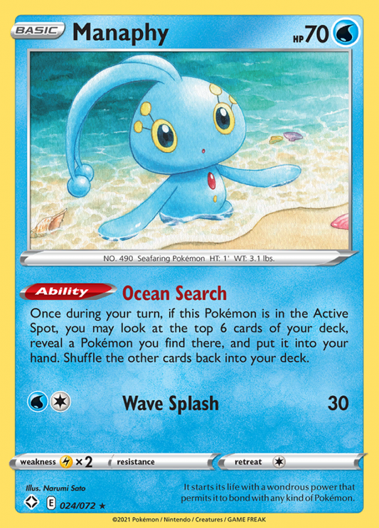 024/072 Manaphy - Shining Fates