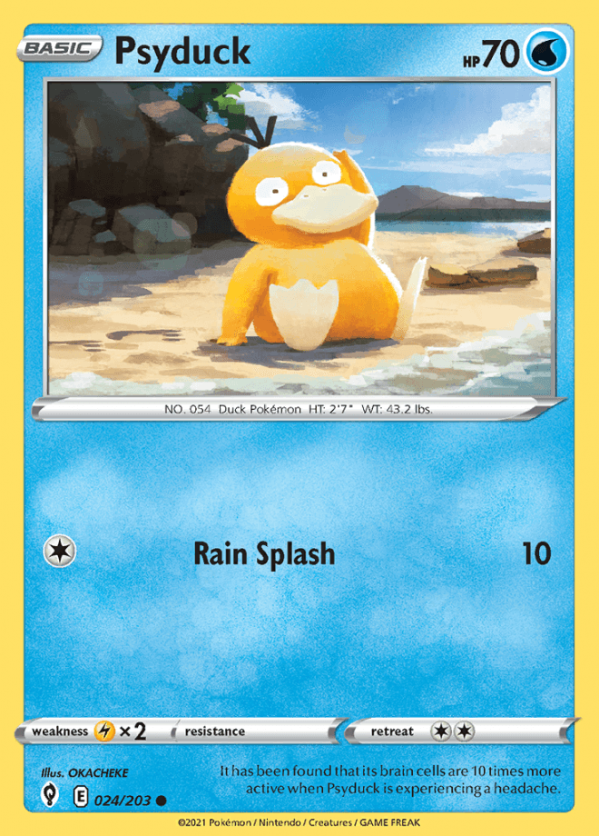 024/203 Psyduck - Evolving Skies - Volution Cards and Collectables