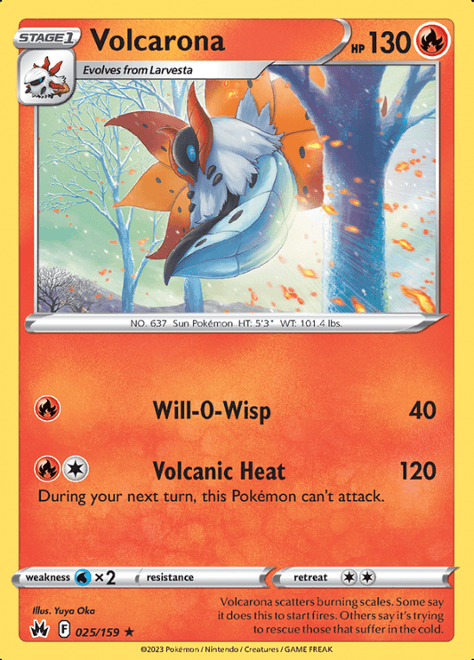 025/159 Volcarona - Crown Zenith - Volution Cards and Collectables