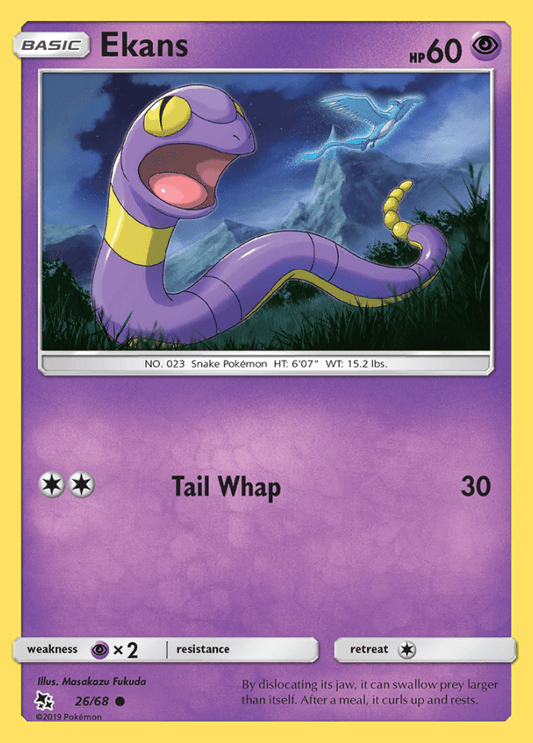 026/68 Ekans - Hidden Fates - Volution Cards and Collectables