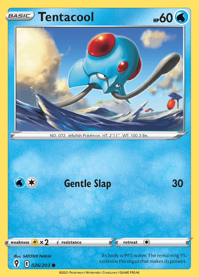 026/203 Tentacool - Evolving Skies - Volution Cards and Collectables