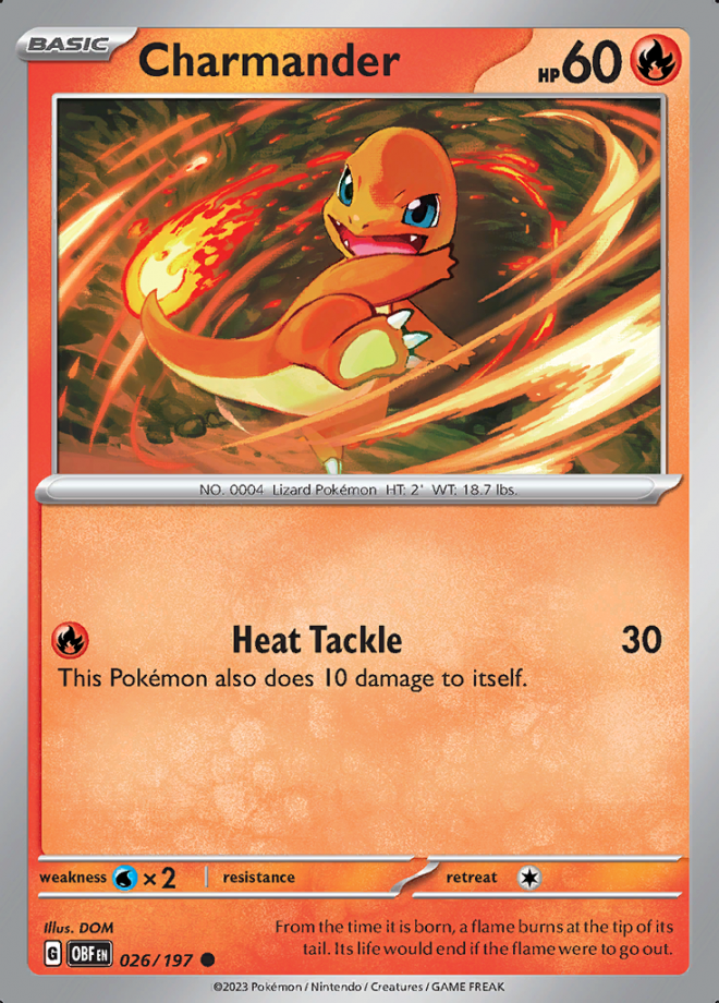 026/197 - Charmander - Obsidian Flames