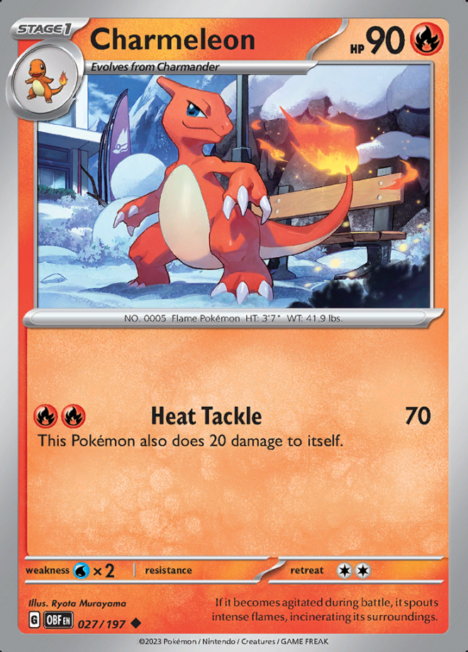 027/197 - Charmeleon - Obsidian Flames