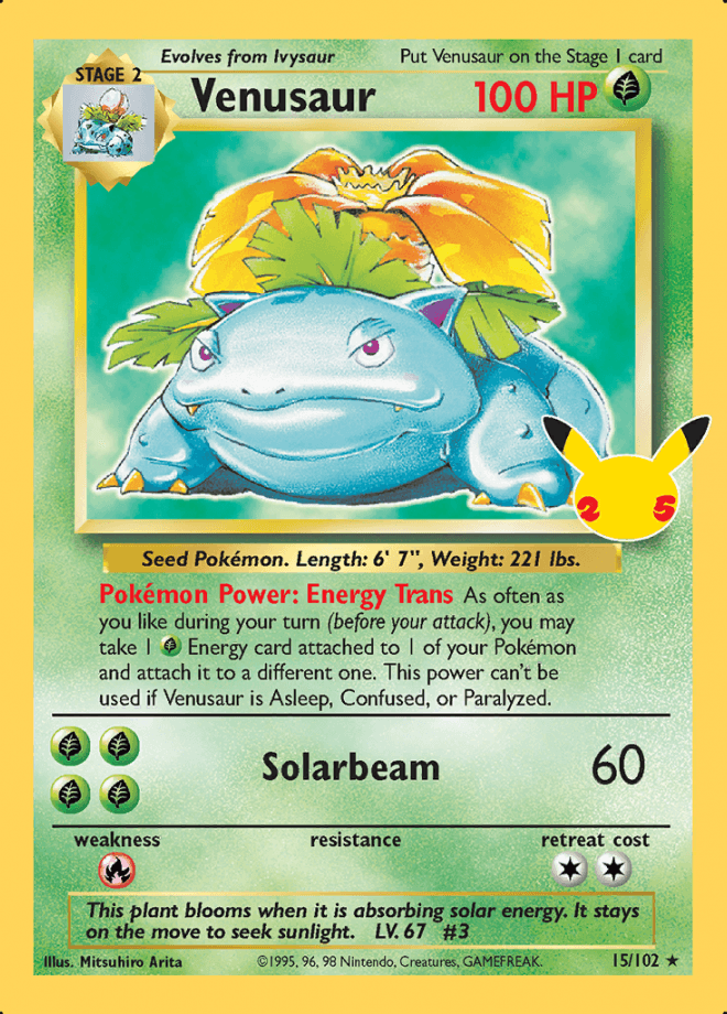 Venusaur Classic Collection - Pokemon Celebrations - Volution Cards and Collectables