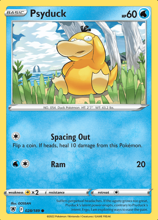 028/189 Psyduck - Astral Radiance - Volution Cards and Collectables