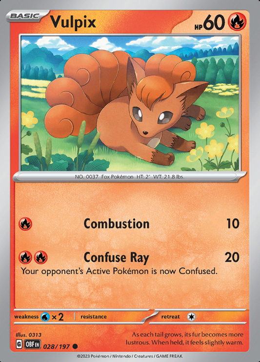 028/197 - Vulpix - Obsidian Flames