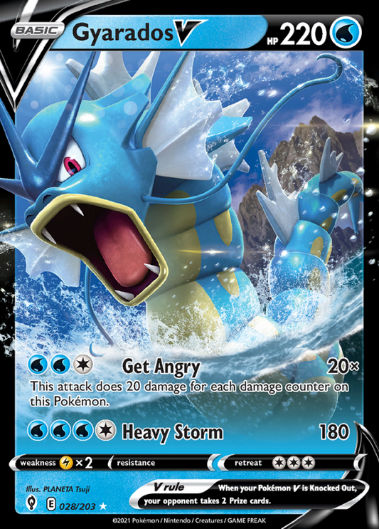 028/203 Gyarados V - Evolving Skies