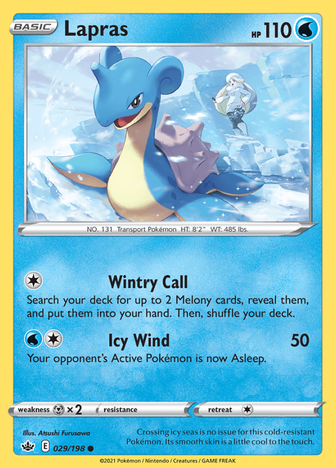 029/198 Lapras - Chilling Reign - Volution Cards and Collectables