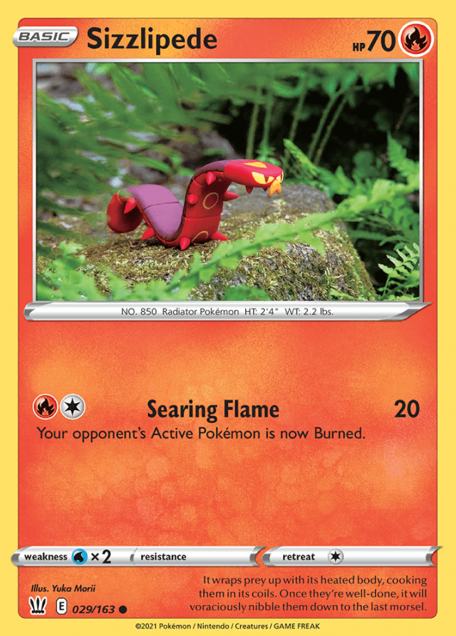 029/163 Sizzlipede - Battle Styles - Volution Cards and Collectables