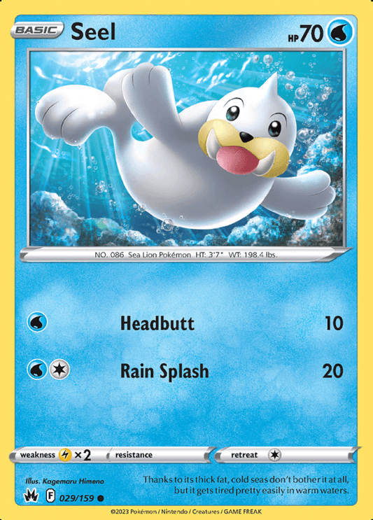 029/159 Seel - Crown Zenith - Volution Cards and Collectables