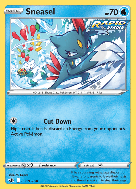 030/198 Sneasel - Chilling Reign - Volution Cards and Collectables