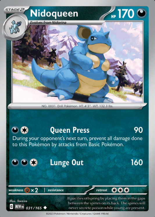 031/165 - Nidoqueen - Pokemon 151