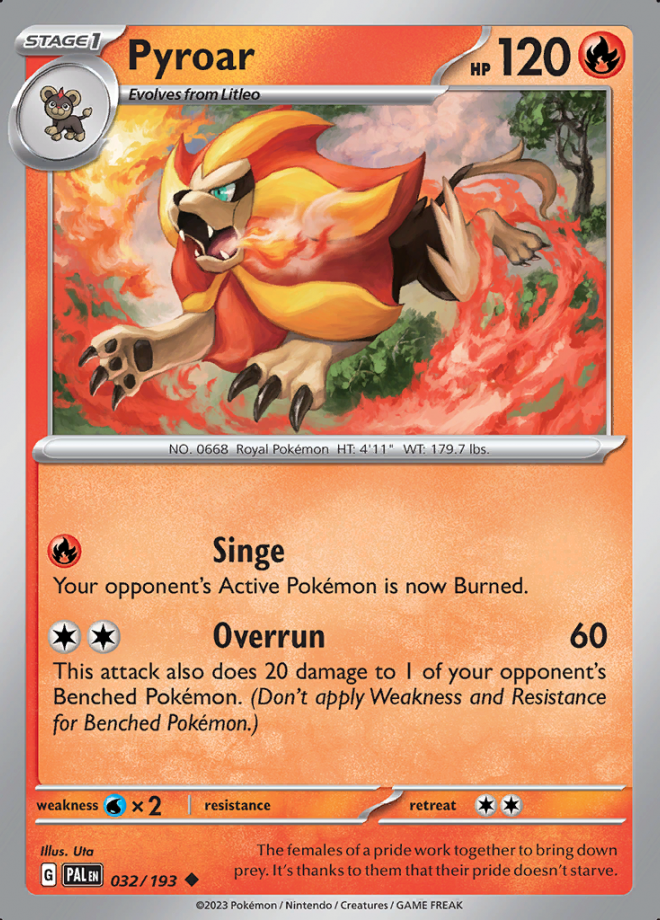 032/193 - Pyroar - Paldea Evolved