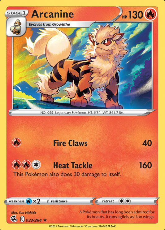 033/264 Arcanine - Fusion Strike