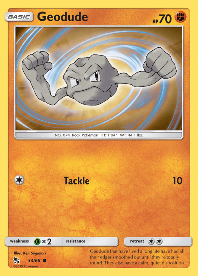 033/68 Geodude - Hidden Fates - Volution Cards and Collectables