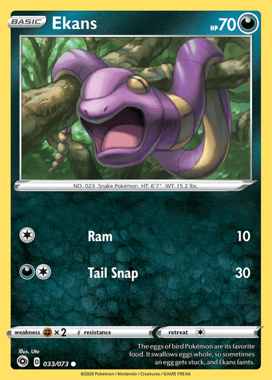 033/073 Ekans - Champions Path - Volution Cards and Collectables