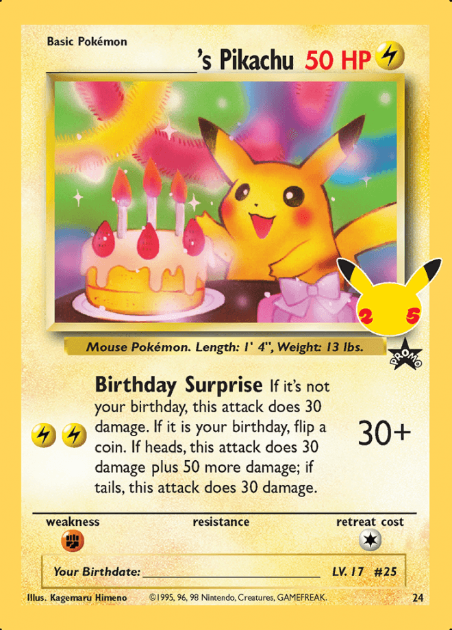 ___ 's Pikachu Classic Collection - Pokemon Celebrations - Volution Cards and Collectables