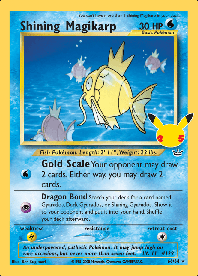 Shining Magikarp Classic Collection - Pokemon Celebrations - Volution Cards and Collectables