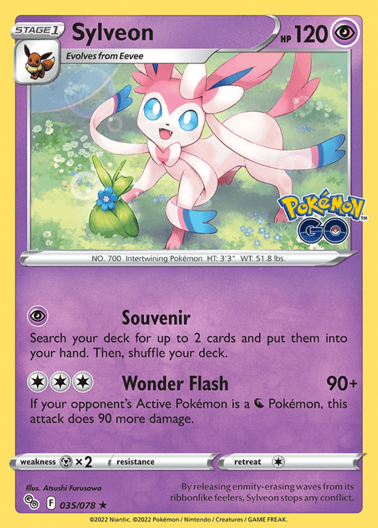 035/078 Sylveon Holo - Pokemon GO - Volution Cards and Collectables