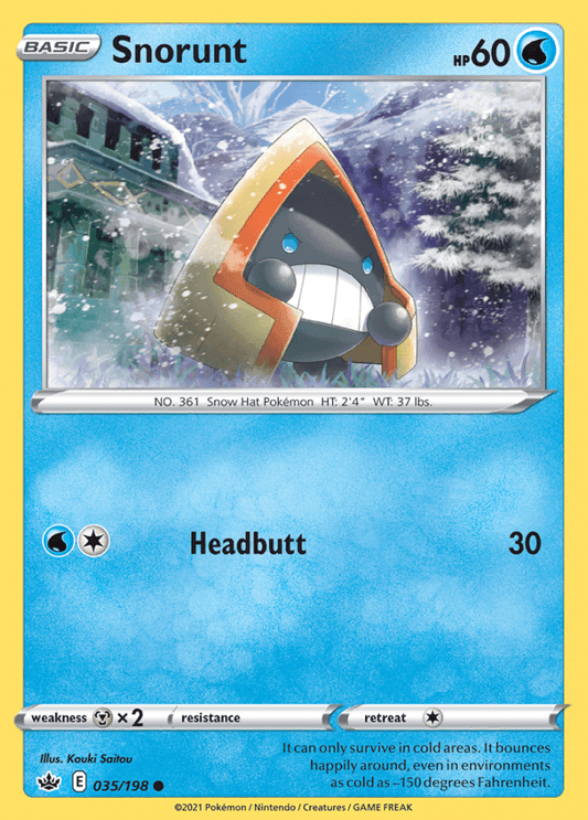 035/198 Snorunt - Chilling Reign - Volution Cards and Collectables