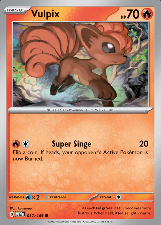 037/165 - Vulpix - Pokemon 151