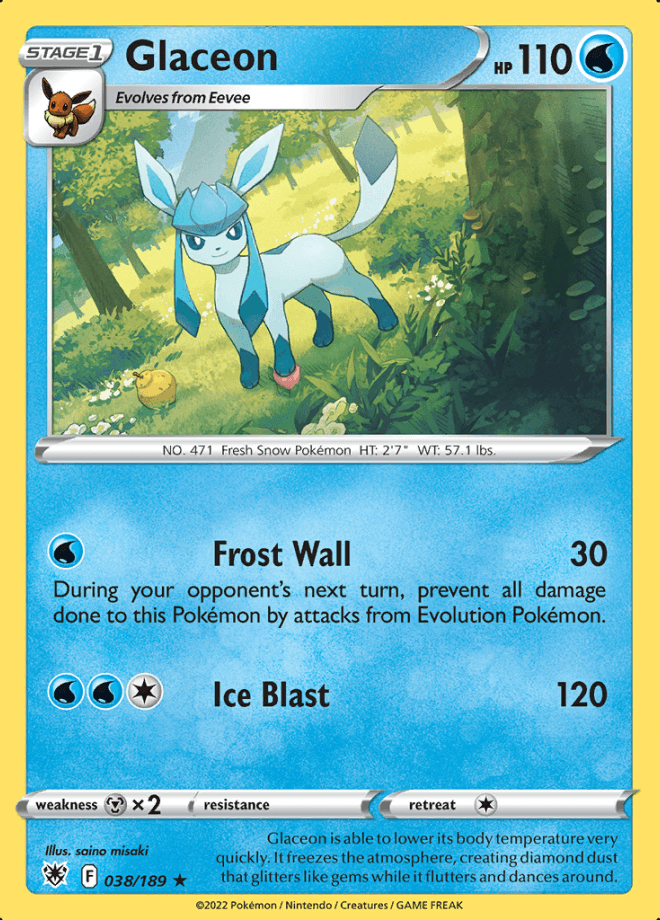 038/189 Glaceon - Astral Radiance - Volution Cards and Collectables