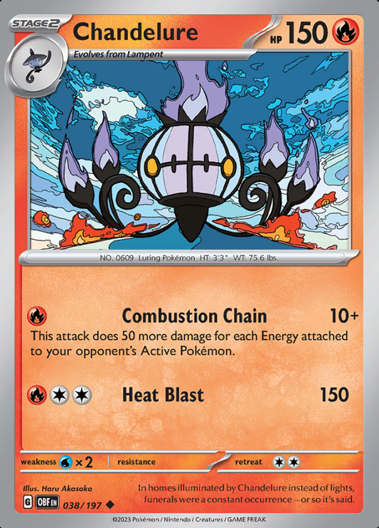 038/197 - Chandelure - Obsidian Flames