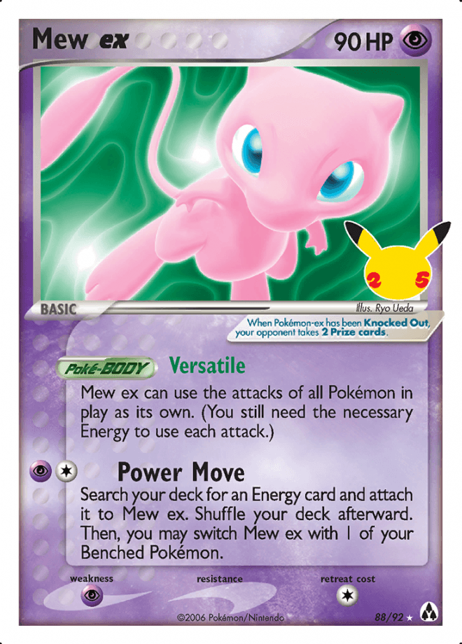 Mew ex Classic Collection - Pokemon Celebrations - Volution Cards and Collectables