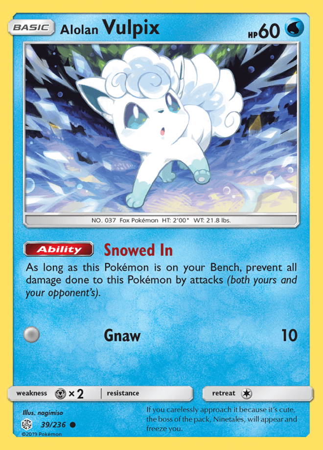 039/236 Alolan Vulpix - Cosmic Eclipse - Volution Cards and Collectables