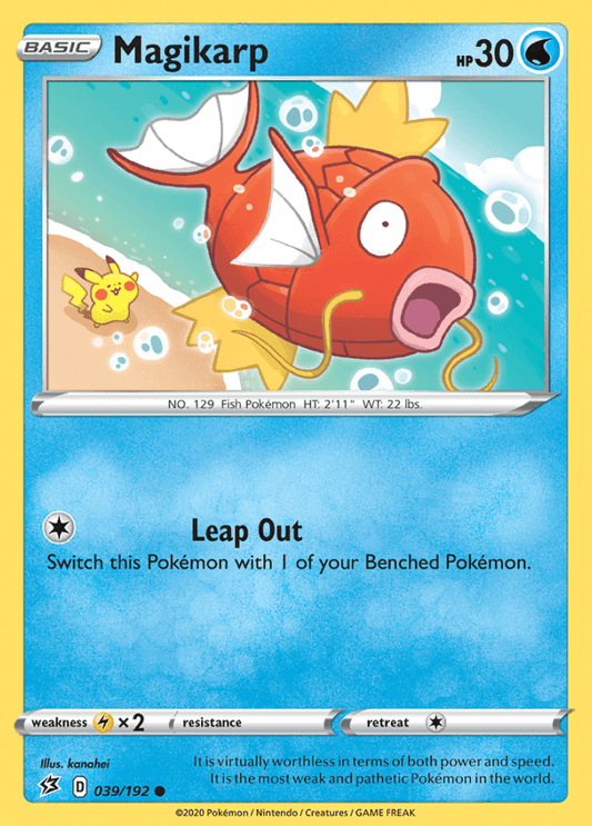 039/192 Magikarp - Rebel Clash - Volution Cards and Collectables