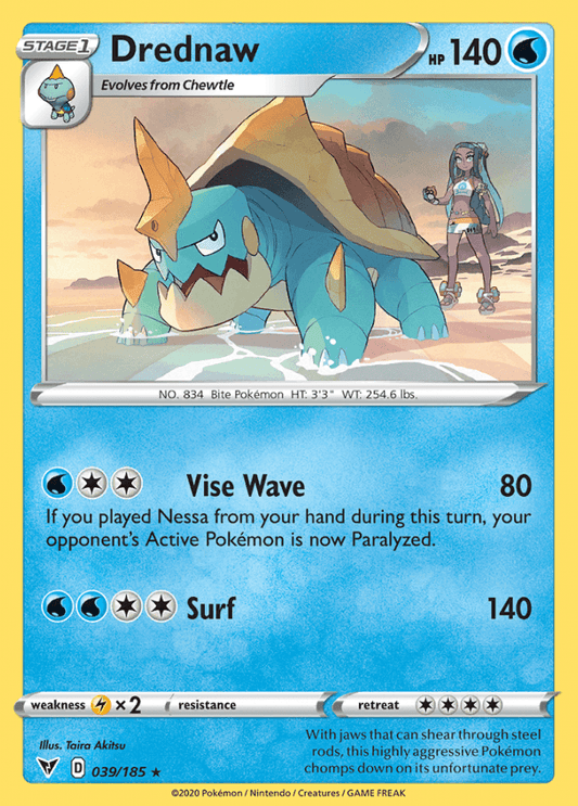 039/185 Drednaw - Vivid Voltage - Volution Cards and Collectables