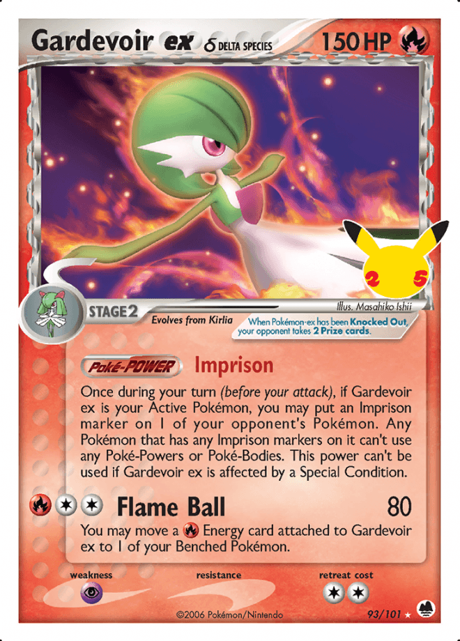 Gardevoir ex 6 Classic Collection - Pokemon Celebrations - Volution Cards and Collectables