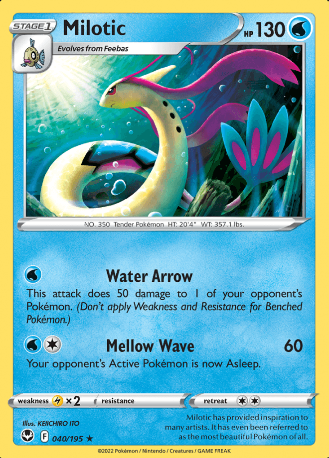 040/195 Milotic - Silver Tempest - Volution Cards and Collectables